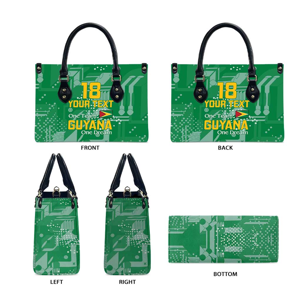 Custom Guyana Football Leather Bag One Team One Game Green Version - Wonder Print Shop