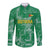 Custom Guyana Football Long Sleeve Button Shirt One Team One Game Green Version - Wonder Print Shop
