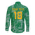 Custom Guyana Football Long Sleeve Button Shirt One Team One Game Green Version - Wonder Print Shop
