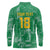 Custom Guyana Football Long Sleeve Polo Shirt One Team One Game Green Version - Wonder Print Shop