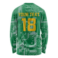 Custom Guyana Football Long Sleeve Shirt One Team One Game Green Version - Wonder Print Shop