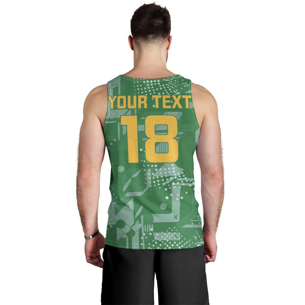 Custom Guyana Football Men Tank Top One Team One Game Green Version - Wonder Print Shop