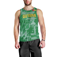 Custom Guyana Football Men Tank Top One Team One Game Green Version - Wonder Print Shop