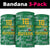 Custom Guyana Football Neck Gaiter One Team One Game Green Version - Wonder Print Shop