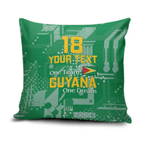 Custom Guyana Football Pillow Cover One Team One Game Green Version - Wonder Print Shop