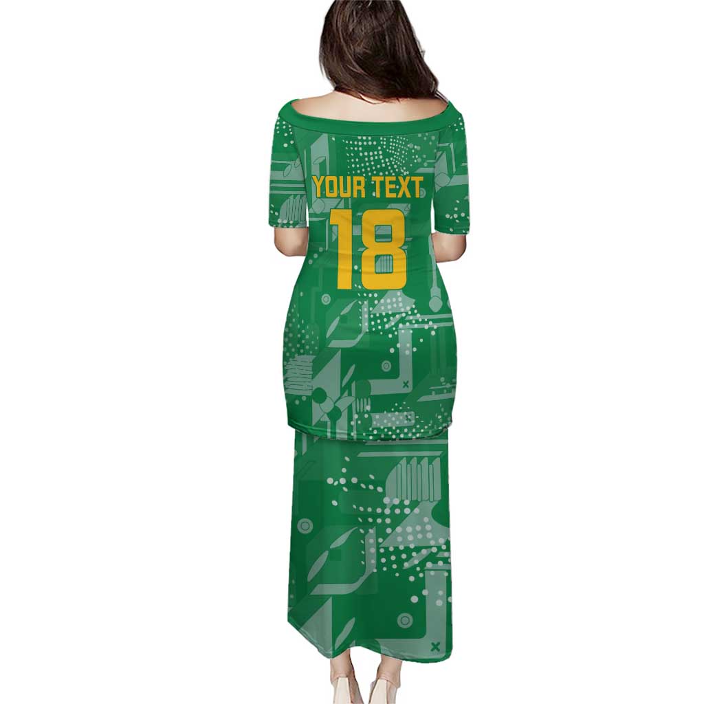 Custom Guyana Football Puletasi One Team One Game Green Version - Wonder Print Shop