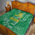 Custom Guyana Football Quilt One Team One Game Green Version - Wonder Print Shop