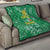 Custom Guyana Football Quilt One Team One Game Green Version - Wonder Print Shop