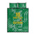 Custom Guyana Football Quilt Bed Set One Team One Game Green Version - Wonder Print Shop