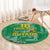 Custom Guyana Football Round Carpet One Team One Game Green Version - Wonder Print Shop