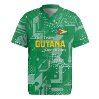 Custom Guyana Football Rugby Jersey One Team One Game Green Version - Wonder Print Shop