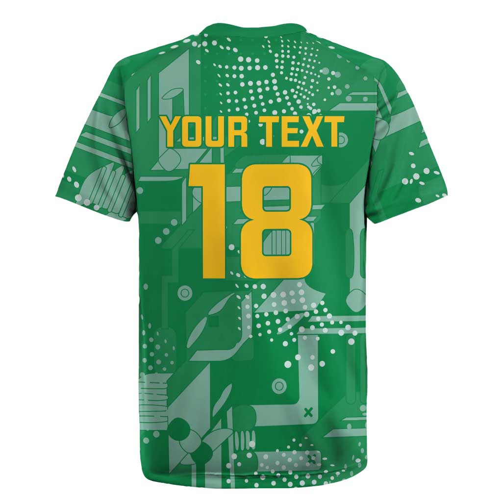 Custom Guyana Football Rugby Jersey One Team One Game Green Version - Wonder Print Shop