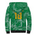 Custom Guyana Football Sherpa Hoodie One Team One Game Green Version - Wonder Print Shop