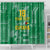 Custom Guyana Football Shower Curtain One Team One Game Green Version - Wonder Print Shop