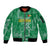 Custom Guyana Football Sleeve Zip Bomber Jacket One Team One Game Green Version - Wonder Print Shop