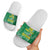 Custom Guyana Football Slide Sandals One Team One Game Green Version - Wonder Print Shop