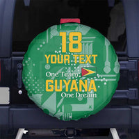 Custom Guyana Football Spare Tire Cover One Team One Game Green Version - Wonder Print Shop