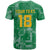 Custom Guyana Football T Shirt One Team One Game Green Version - Wonder Print Shop