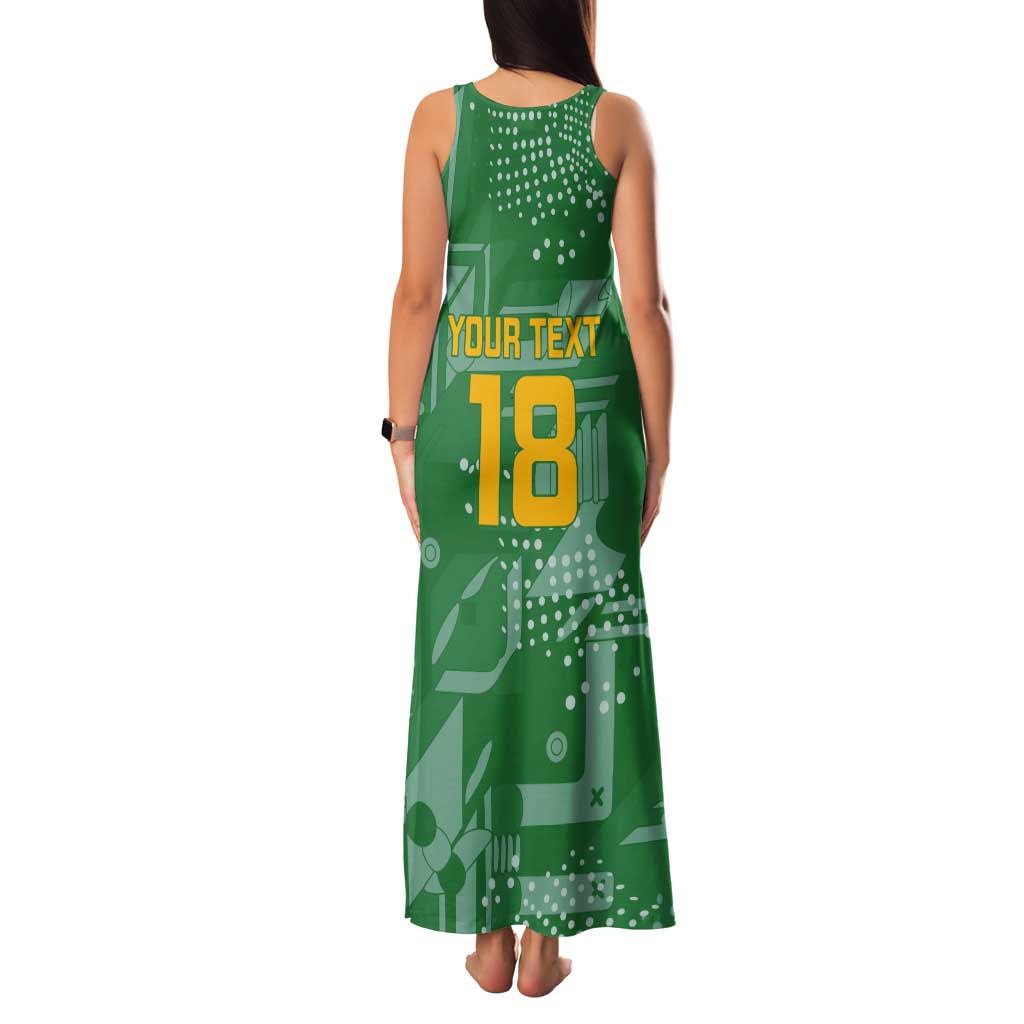 Custom Guyana Football Tank Maxi Dress One Team One Game Green Version - Wonder Print Shop