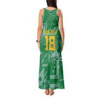 Custom Guyana Football Tank Maxi Dress One Team One Game Green Version - Wonder Print Shop