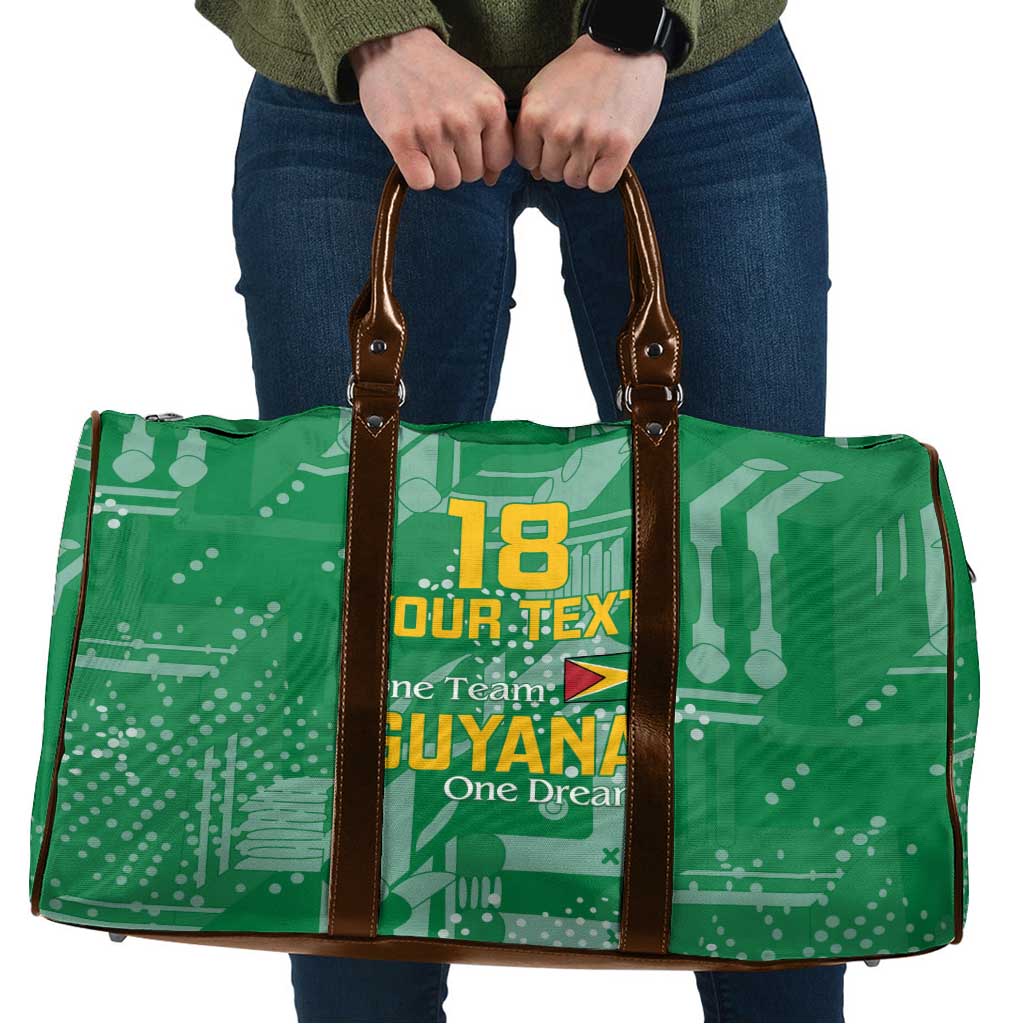 Custom Guyana Football Travel Bag One Team One Game Green Version - Wonder Print Shop