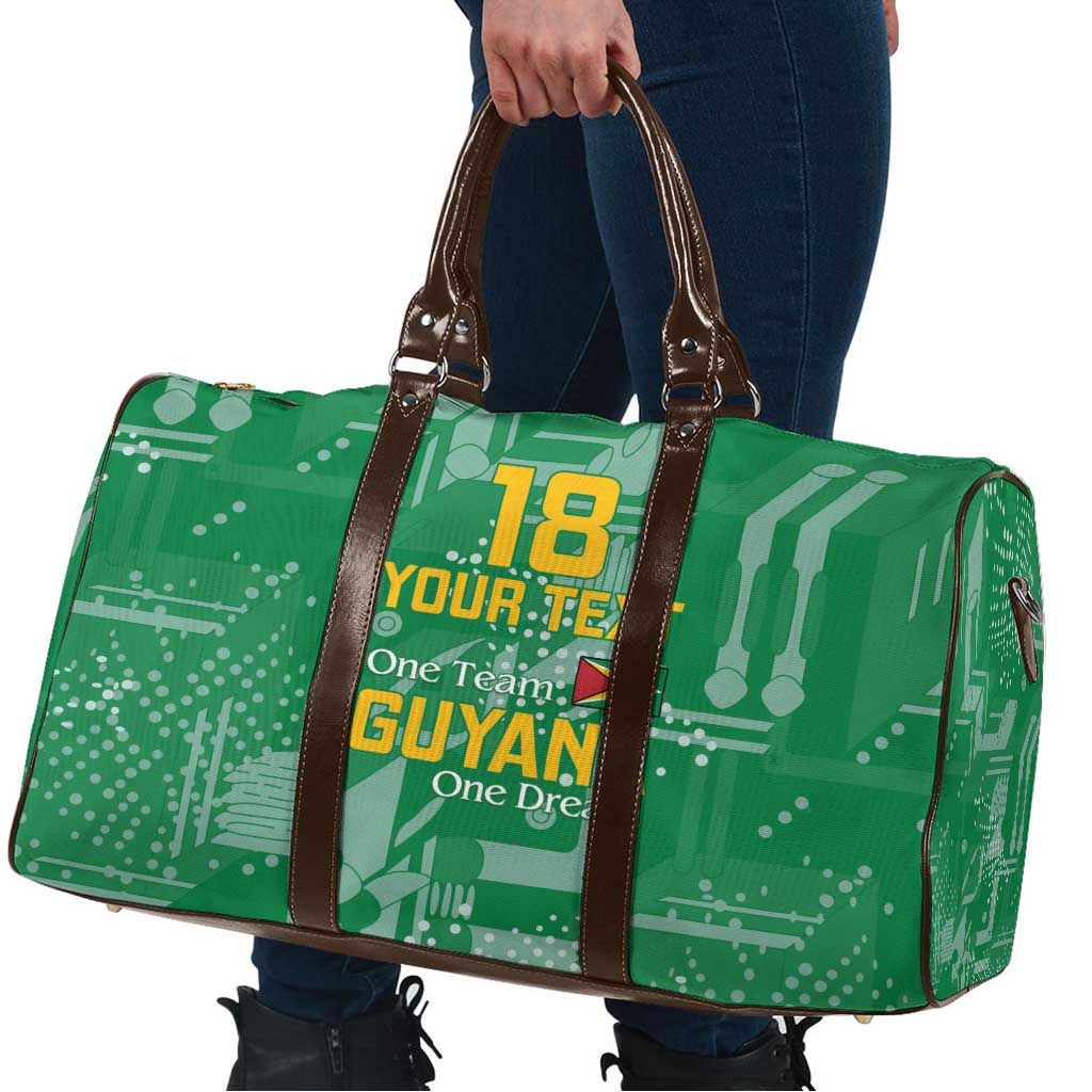 Custom Guyana Football Travel Bag One Team One Game Green Version - Wonder Print Shop
