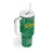 Custom Guyana Football Tumbler With Handle One Team One Game Green Version - Wonder Print Shop