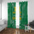 Custom Guyana Football Window Curtain One Team One Game Green Version - Wonder Print Shop