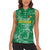 Custom Guyana Football Women Sleeveless Polo Shirt One Team One Game Green Version - Wonder Print Shop
