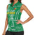 Custom Guyana Football Women Sleeveless Polo Shirt One Team One Game Green Version - Wonder Print Shop