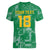 Custom Guyana Football Women V-Neck T-Shirt One Team One Game Green Version - Wonder Print Shop