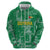 Custom Guyana Football Zip Hoodie One Team One Game Green Version - Wonder Print Shop