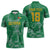 Custom Guyana Football Zipper Polo Shirt One Team One Game Green Version - Wonder Print Shop