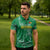 Custom Guyana Football Zipper Polo Shirt One Team One Game Green Version - Wonder Print Shop