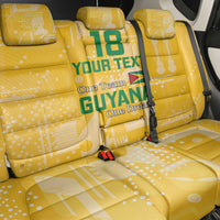 Custom Guyana Football Back Car Seat Cover One Team One Game Yellow Version - Wonder Print Shop