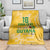 Custom Guyana Football Blanket One Team One Game Yellow Version - Wonder Print Shop