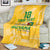 Custom Guyana Football Blanket One Team One Game Yellow Version - Wonder Print Shop