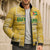Custom Guyana Football Bomber Puffer Jacket One Team One Game Yellow Version - Wonder Print Shop