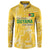 Custom Guyana Football Button Sweatshirt One Team One Game Yellow Version - Wonder Print Shop