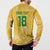 Custom Guyana Football Button Sweatshirt One Team One Game Yellow Version - Wonder Print Shop