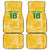 Custom Guyana Football Car Mats One Team One Game Yellow Version - Wonder Print Shop
