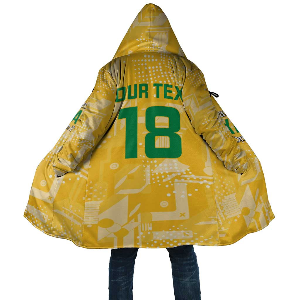 Custom Guyana Football Cloak One Team One Game Yellow Version - Wonder Print Shop