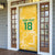 Custom Guyana Football Door Cover One Team One Game Yellow Version - Wonder Print Shop