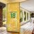 Custom Guyana Football Door Cover One Team One Game Yellow Version - Wonder Print Shop