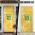 Custom Guyana Football Door Cover One Team One Game Yellow Version - Wonder Print Shop