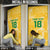 Custom Guyana Football Door Cover One Team One Game Yellow Version - Wonder Print Shop