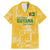 Custom Guyana Football Family Matching Mermaid Dress and Hawaiian Shirt One Team One Game Yellow Version - Wonder Print Shop