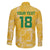 Custom Guyana Football Family Matching Off The Shoulder Long Sleeve Dress and Hawaiian Shirt One Team One Game Yellow Version - Wonder Print Shop