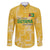 Custom Guyana Football Family Matching Puletasi and Hawaiian Shirt One Team One Game Yellow Version - Wonder Print Shop