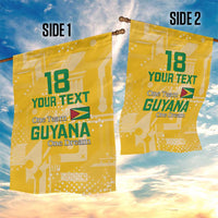 Custom Guyana Football Garden Flag One Team One Game Yellow Version - Wonder Print Shop
